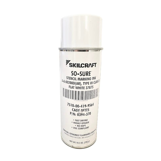 SO-SURE STENCIL INK A-A-208 WHITE 37875