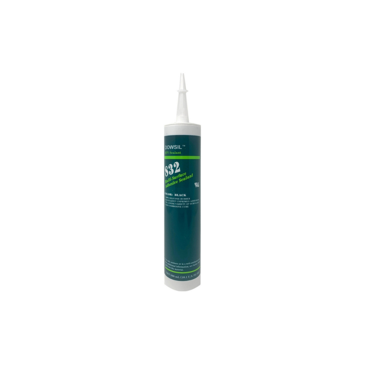 DOWSIL 832 Multi-Surface Adhesive Sealant Silicone Black 300 mL Cartri