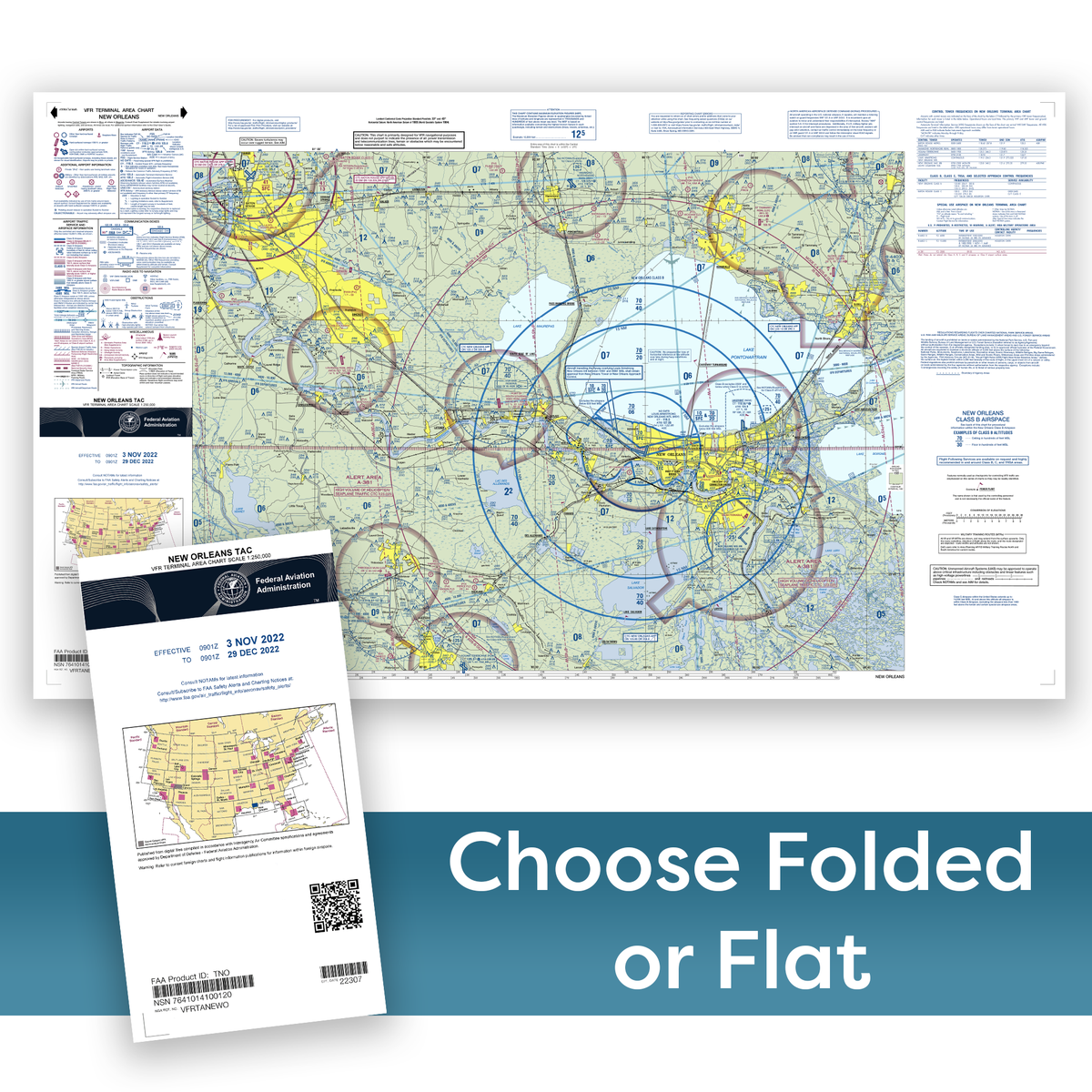 Falcon Chart FAA Chart: VFR TAC NEW ORLEANS (Current Edition) 2023