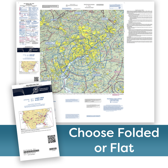 FAA Chart VFR TAC PHILADELPHIA (Current Edition) 2023